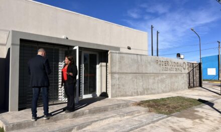 Villa Huidobro: Avanzan las obras del nuevo edificio del Juzgado de Paz