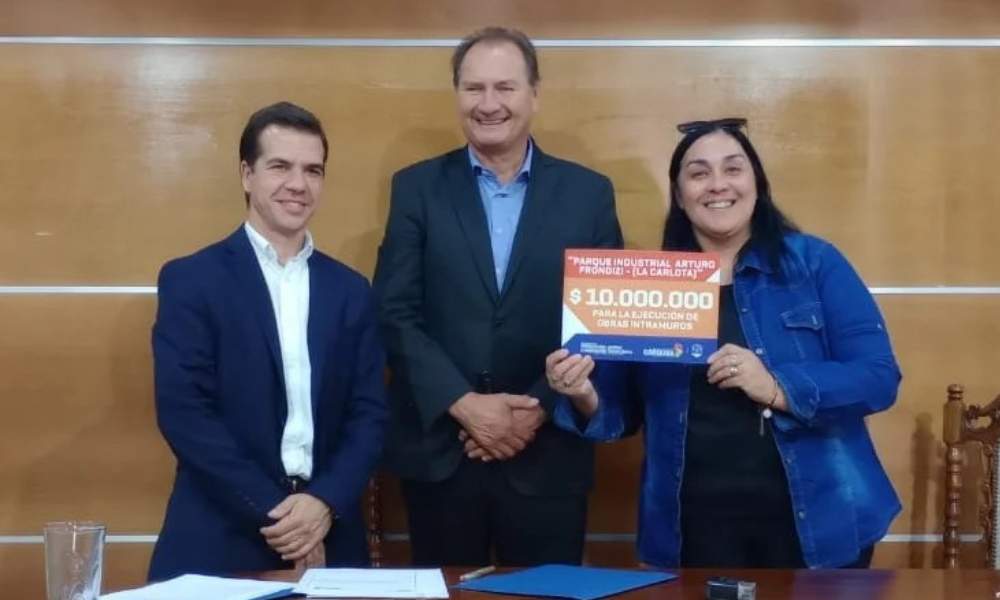 La Carlota: El parque industrial recibió un subsidio de 10 millones de pesos