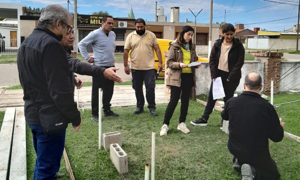 Olaeta: Comenzó la construcción del Cajero Automático