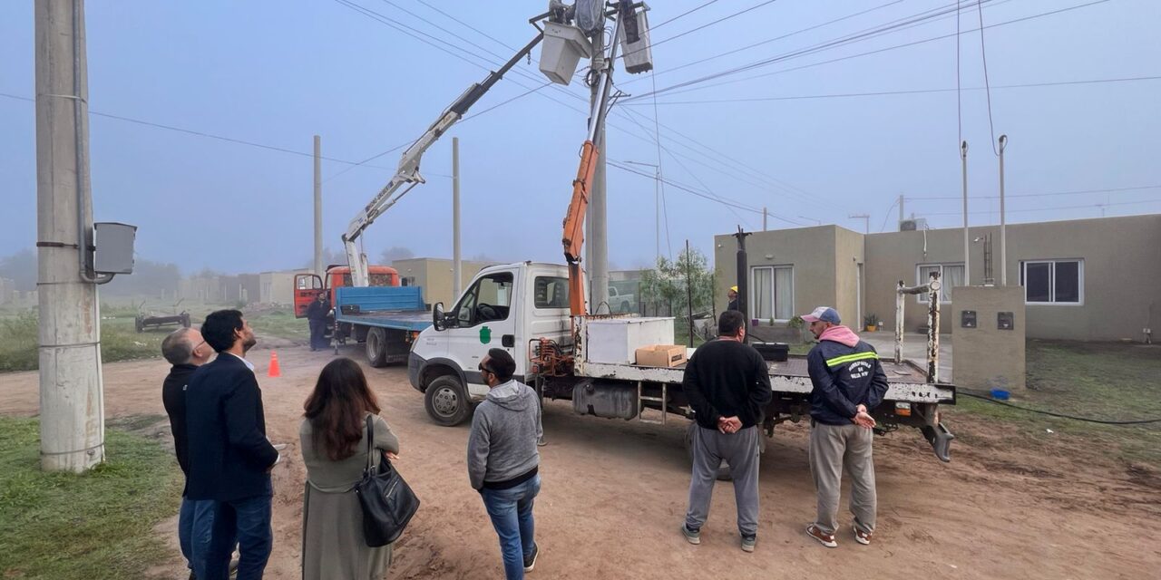 Villa Nueva: Finalizaron los trabajos de media tensión en el Barrio El Vallecito