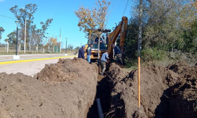 La Cautiva: comenzaron las obras para dotar de servicios al barrio Cura Brochero