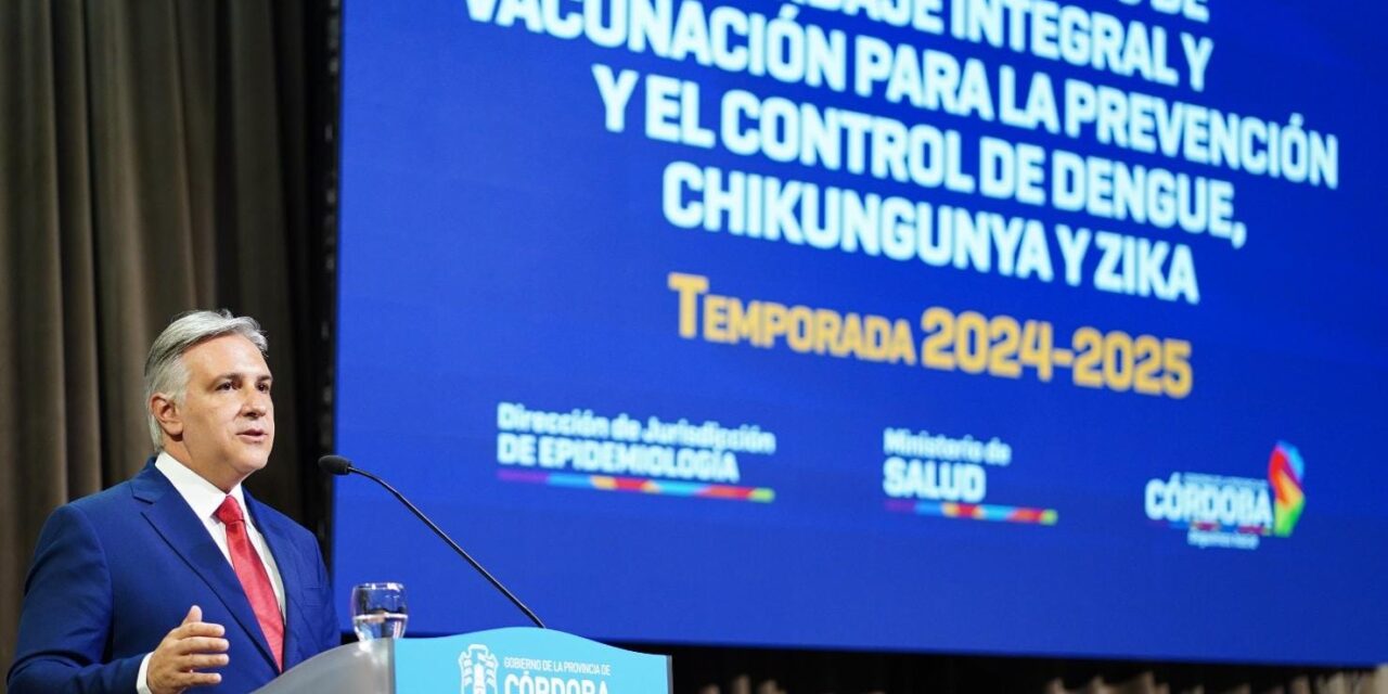 La Provincia lanzó el Plan de Vacunación para la Prevención y el Control de Dengue, Chikungunya y Zika