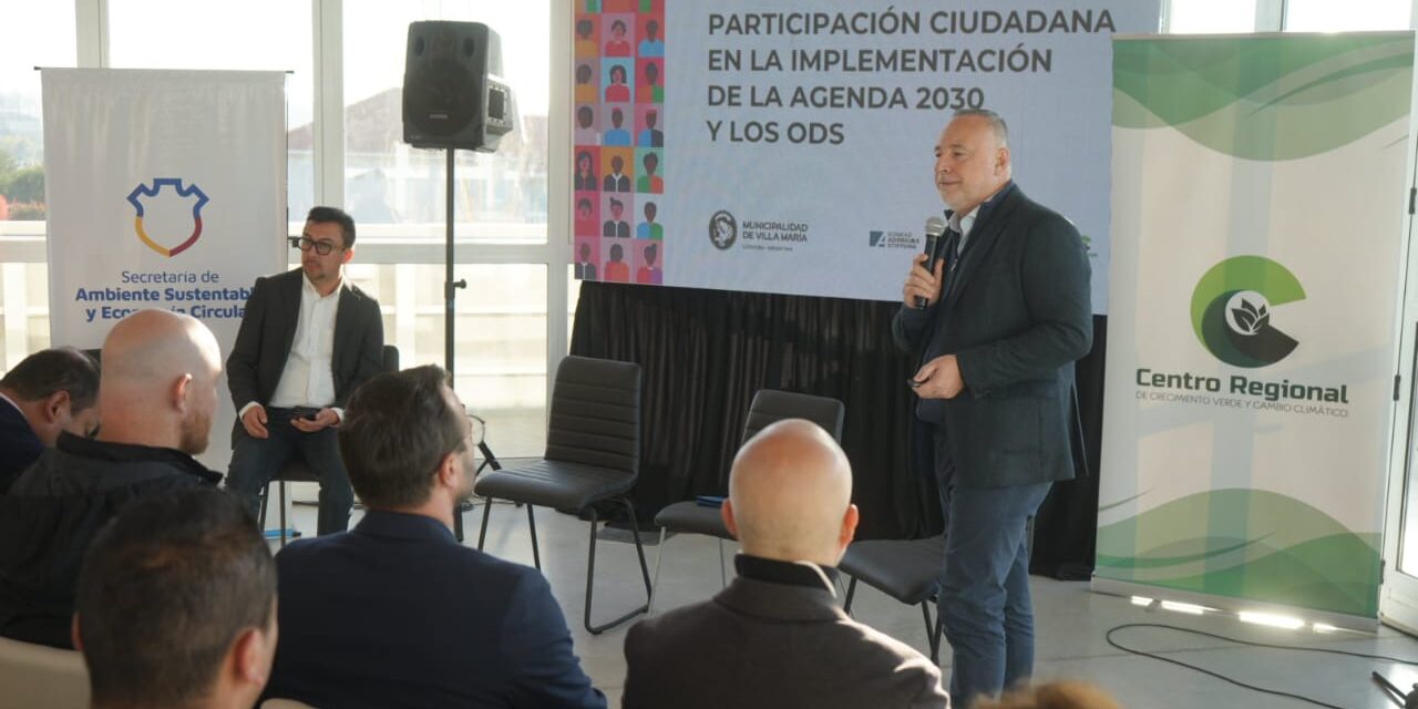 Accastello presentó el modelo «Villa María 2030» en el Encuentro de la Red de Ciudades Sostenibles