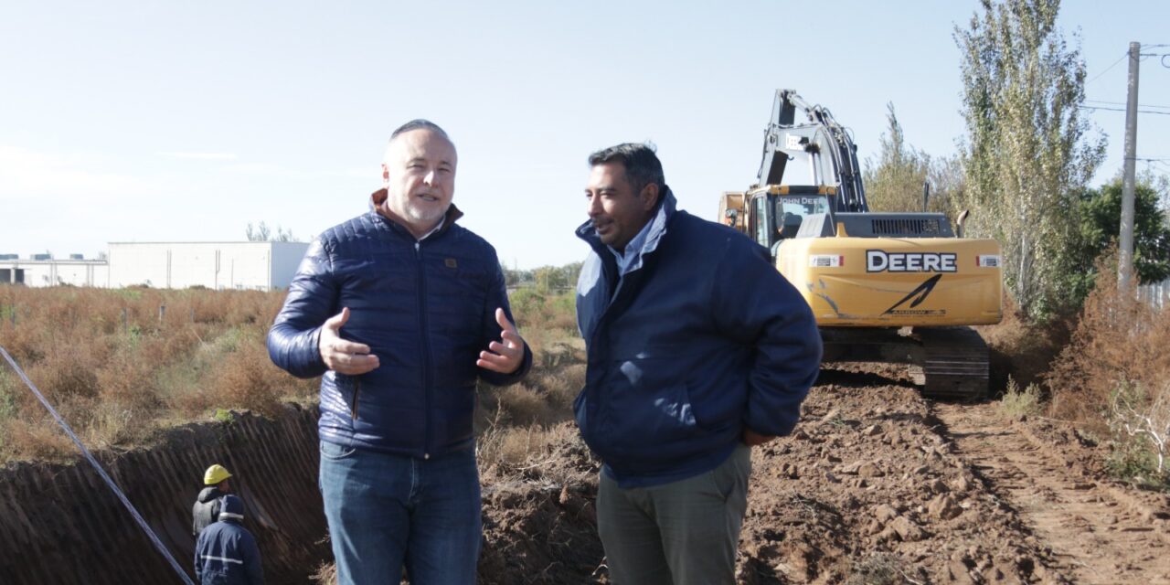 Villa María: Accastello supervisó obras del plan de regularización de desagües a cielo abierto