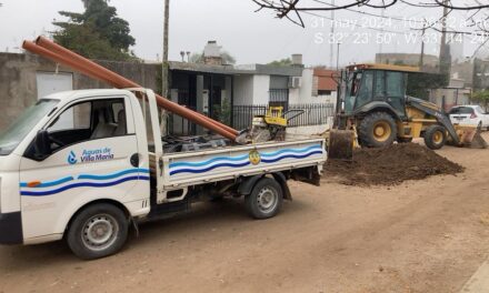 Villa María: avanzan las conexiones de agua y cloacas en distintos puntos de la ciudad