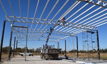Río Cuarto: a buen ritmo sigue la construcción del cuarto Polideportivo Social