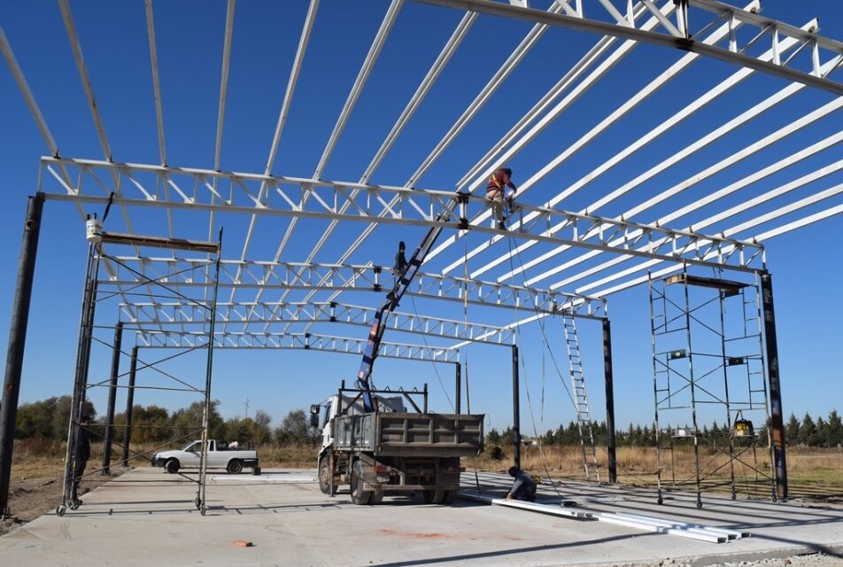 Río Cuarto: a buen ritmo sigue la construcción del cuarto Polideportivo Social