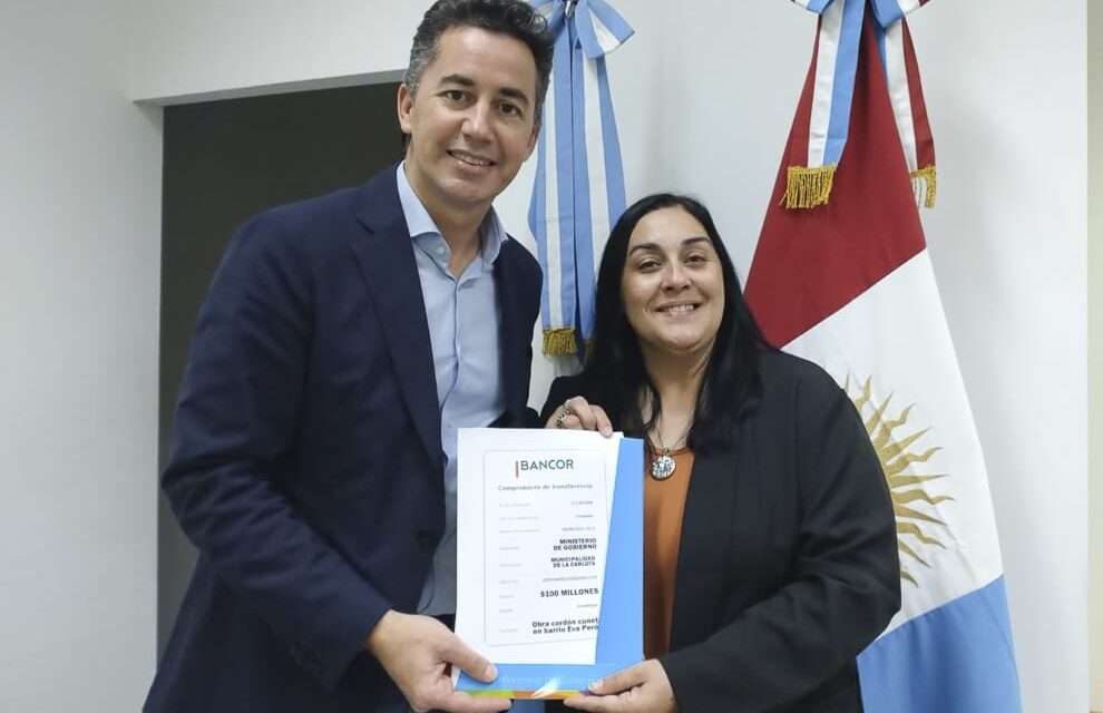 La Carlota: Calvo entregó $100 millones para obras de infraestructura básica