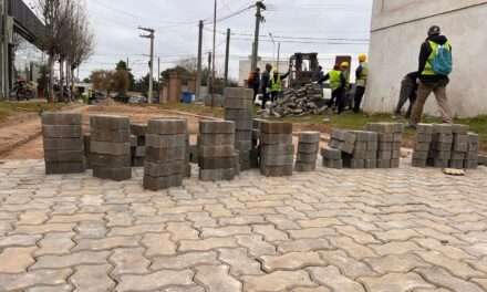Villa Nueva: Tagni supervisó el avance de la obra de adoquinado sobre la calle Tala