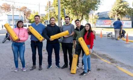 Economía Circular: se colocaron los primeros tacos viales ecológicos en Río Cuarto