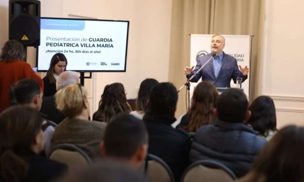Desde septiembre Villa María contará con el servicio de guardia pediátrica 24 horas