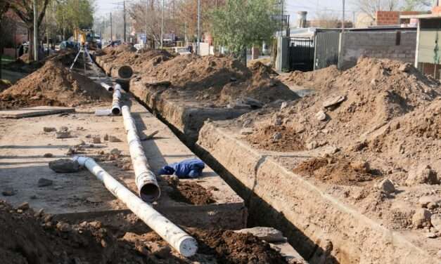Río Cuarto: avanza a buen ritmo la obra de desagües cloacales en barrio Las Delicias