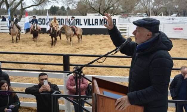 Villa María: Accastello participó de la inauguración de la «EXPO FERIA 2024» en la Sociedad Rural