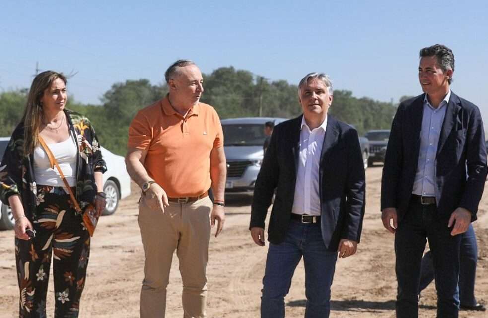 Llaryora y Accastello supervisaron la obra de circunvalación de Villa María – Villa Nueva