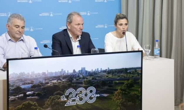 Río Cuarto festeja sus 238 años con múltiples actividades en el mes de la ciudad