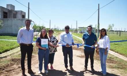 Concluyeron obras viales y de saneamiento en nuevo loteo de Vicuña Mackenna
