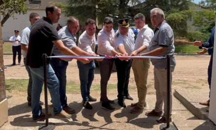 En Las Peñas Sud, el ministro Sergio Busso inauguró un destacamento de la patrulla rural