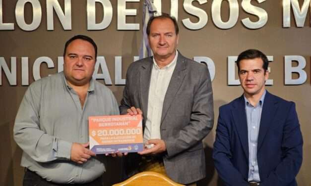 El gas natural llegó al Parque Industrial de Berrotarán