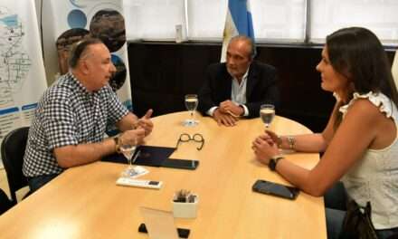 Accastello se reunió con el Ministro de Infraestructura y Servicios Públicos, Fabián López