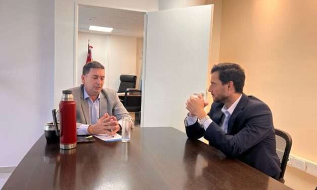Villa Nueva: Tagni se reunió con José Gualdoni en el Ministerio de Seguridad para gestionar tecnología y fortalecer la guardia local