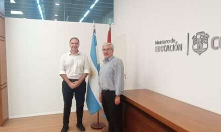 El intendente de General Deheza se reunió con el ministro de Educación