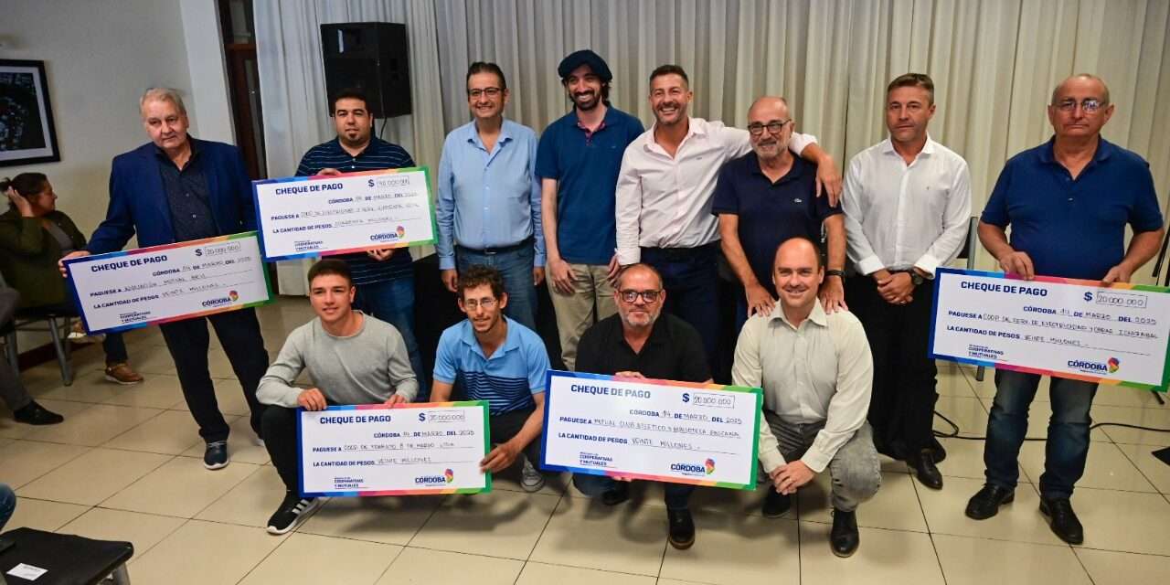 La Provincia entregó aportes a cooperativas y mutuales del departamento Unión