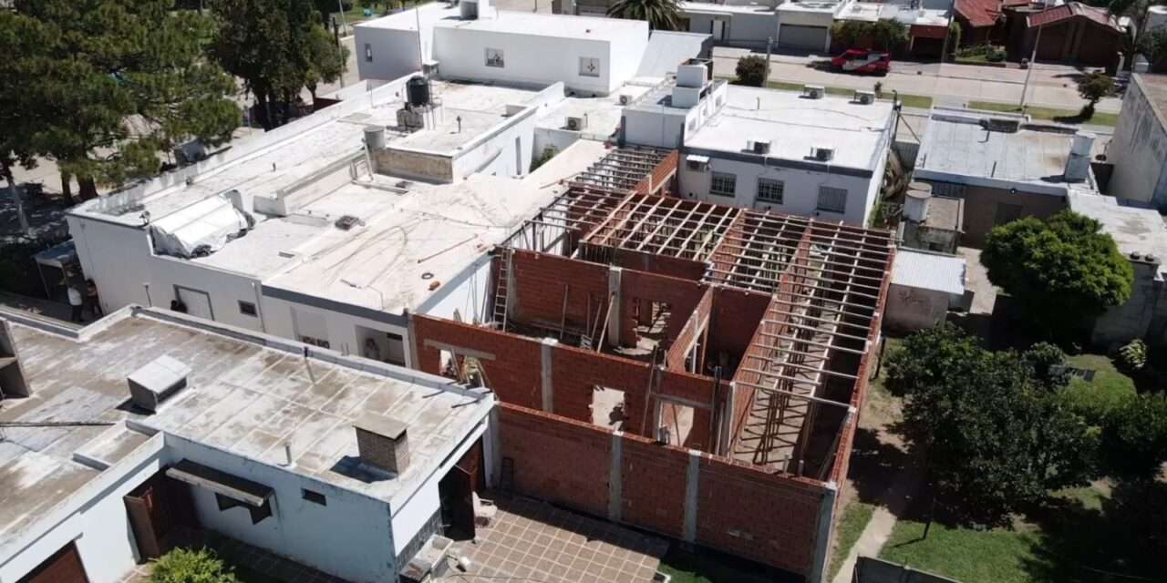 Alcira Gigena: avanza la ampliación del Hospital Municipal