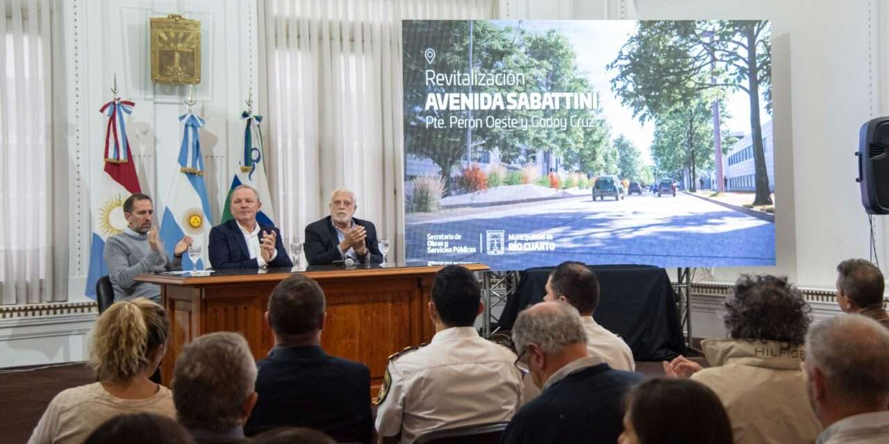 Nueva Avenida Sabattini de Río Cuarto: De Rivas anunció la renovación total del acceso sur a la ciudad