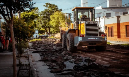 Río Tercero: El Municipio retoma la repavimentación de calles en barrio Belgrano, y anticipa otras obras para 2025