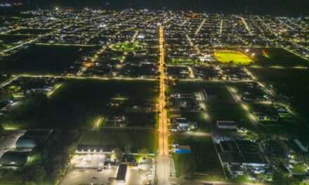 Adelia María: Iluminación de la Ruta Provincial N° 24