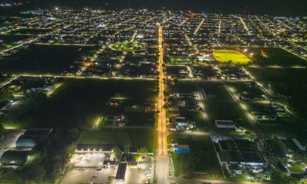 Adelia María: Iluminación de la Ruta Provincial N° 24
