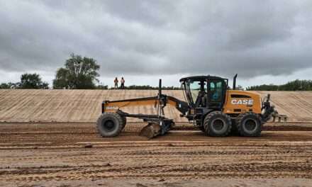 Almafuerte: la megaobra de saneamiento cloacal, con 40% de avance