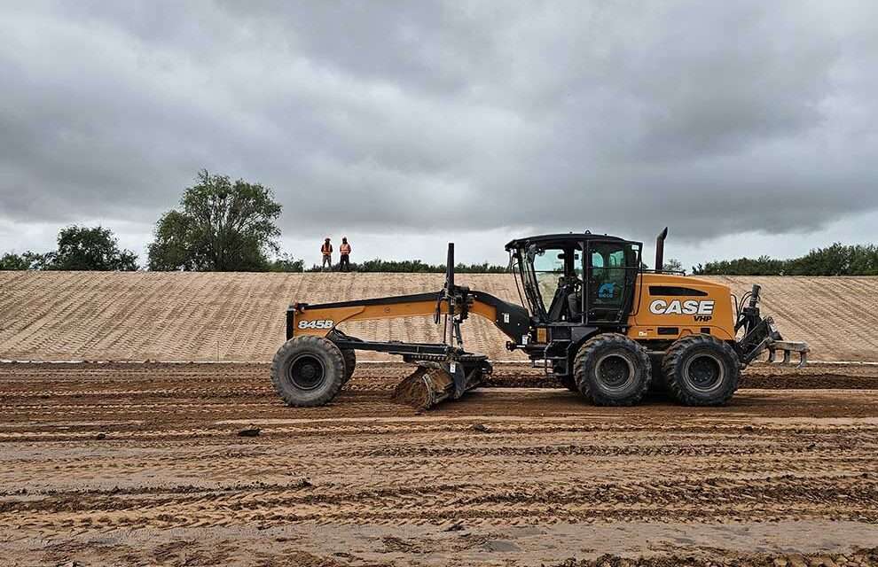 Almafuerte: la megaobra de saneamiento cloacal, con 40% de avance