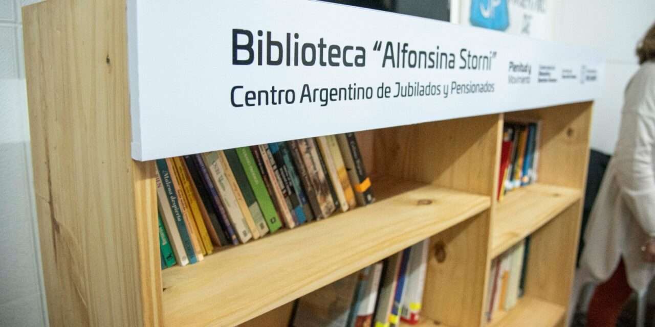 Río Cuarto: Se inauguró la Biblioteca “Alfonsina Storni” en el Centro Argentino de Jubilados y Pensionados