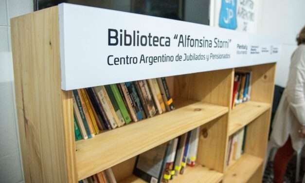 Río Cuarto: Se inauguró la Biblioteca “Alfonsina Storni” en el Centro Argentino de Jubilados y Pensionados