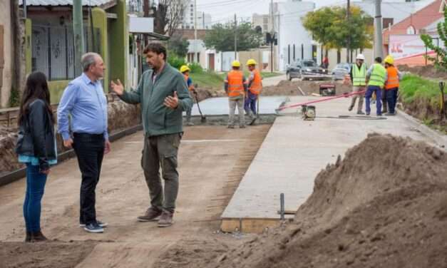 Rio Cuarto: avanzan los desagües y la pavimentación del sector Oeste