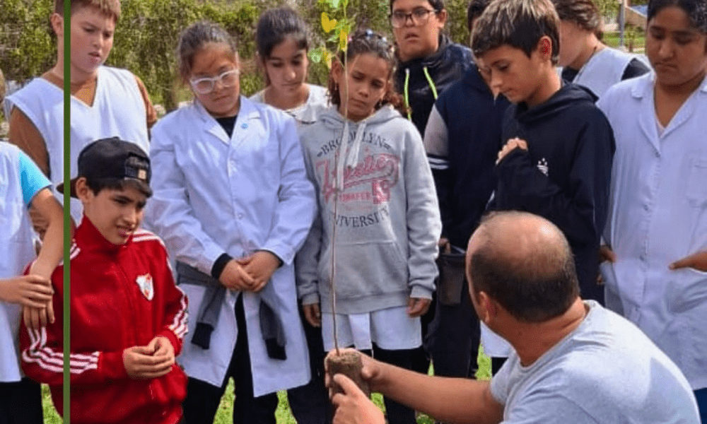 Huanchilla: el municipio y los centros educativos llevaron a cabo el taller “Forestando mi Lugar”