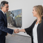 Manuel Calvo recibió a la embajadora plenipotenciaria Fabiana Loguzzo