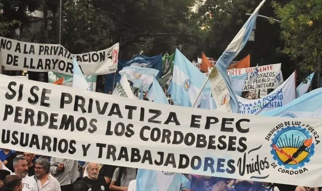 Contra la privatización: trabajadores de EPEC activaron un plan de lucha