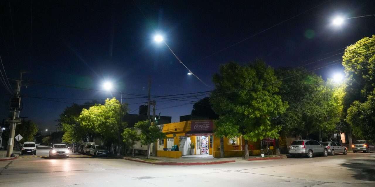 Villa María: el barrio General Paz cuenta con el 100% de luces led