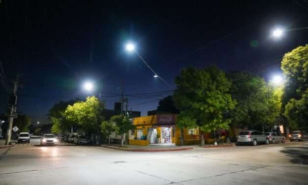 Villa María: el barrio General Paz cuenta con el 100% de luces led