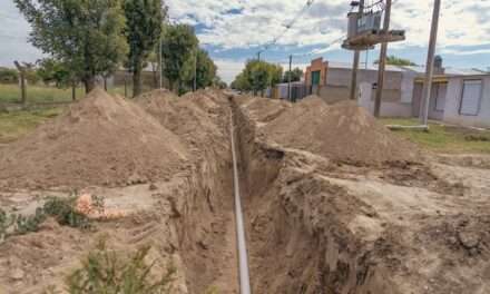 Adelia María: Avance de obra de cloacas