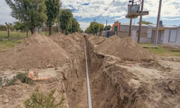 Adelia María: Avance de obra de cloacas
