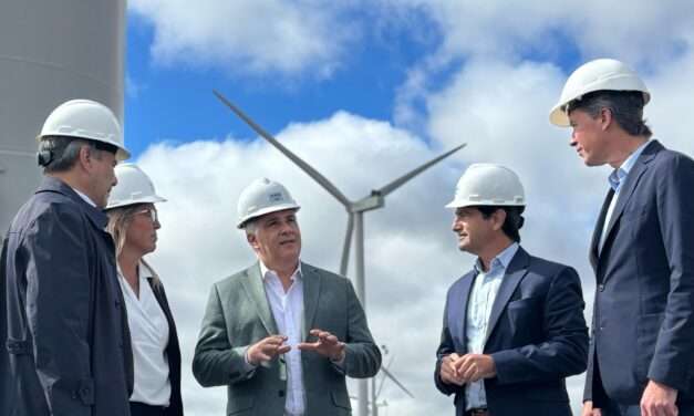 General Levalle: se inauguró el parque eólico con los aerogeneradores más grandes de Argentina