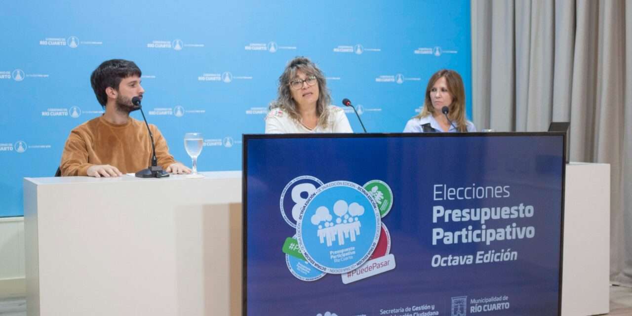 Presupuesto Participativo: Río Cuarto elige entre más de mil proyectos