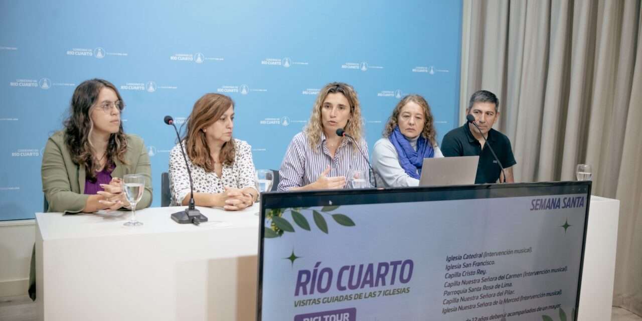 Presentaron la agenda de actividades para hacer en Semana Santa en Río Cuarto y las Sierras del Sur