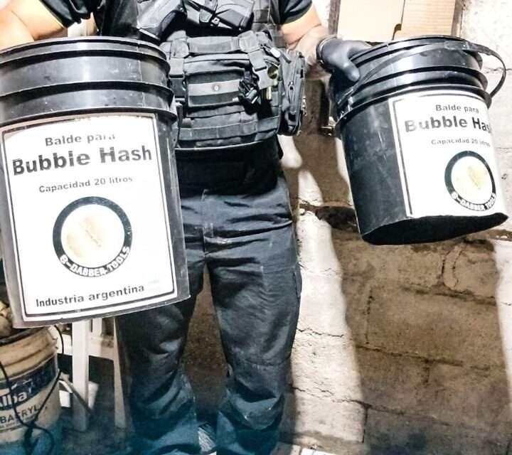 FPA cerró un laboratorio narco que producia «Bubble Hash» de marihuaca en Río Cuarto