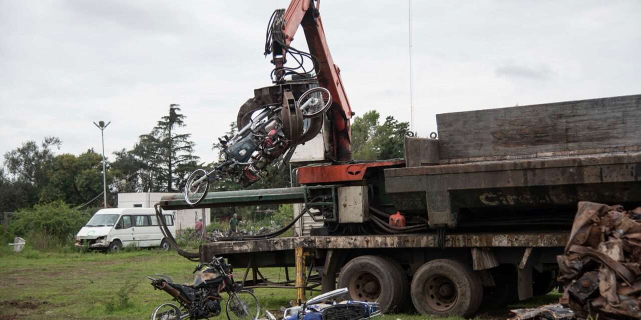 El Municipio de Río Cuarto compactó más de mil motos abandonadas