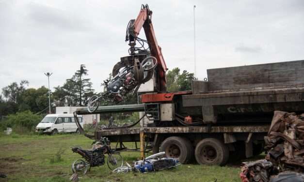 El Municipio de Río Cuarto compactó más de mil motos abandonadas
