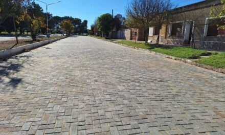 Obra de adoquinado en Bulnes